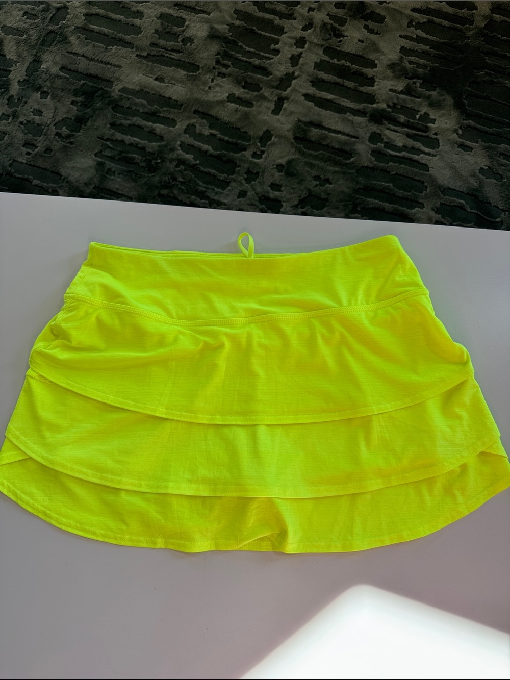 Athleta Neon Yellow Tiered Skort - Women